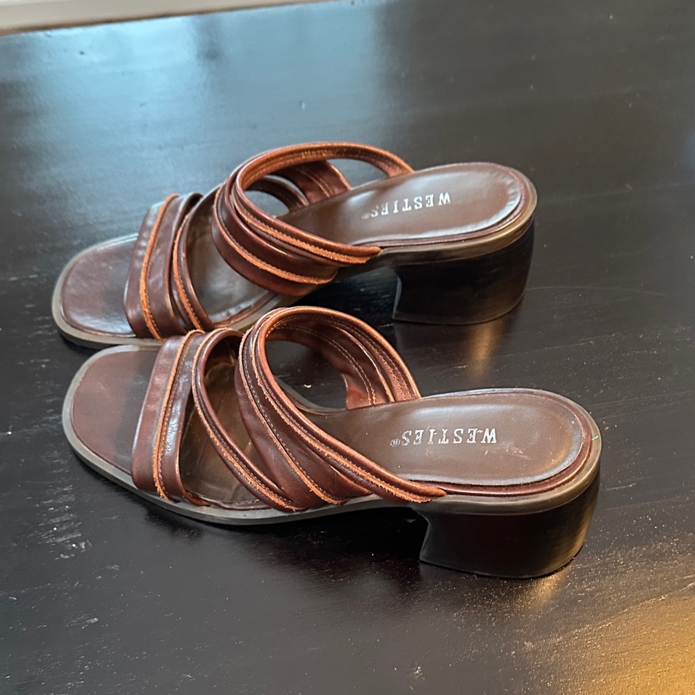 Westies Brown Strappy Sandals - size 8 - Picture 5 of 5